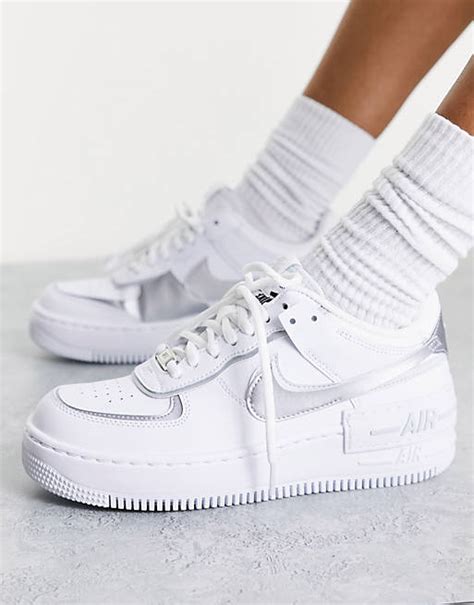 air force mit silber nike zeichen|nike air force 1 schuhe.